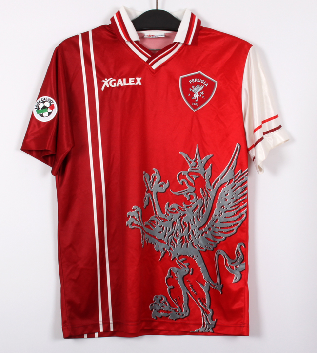 98-99ペルージャ PERUGIA(H)#7 中田英寿 NAKATA 半袖 正規GLAEX セリエA仕様 L拍卖