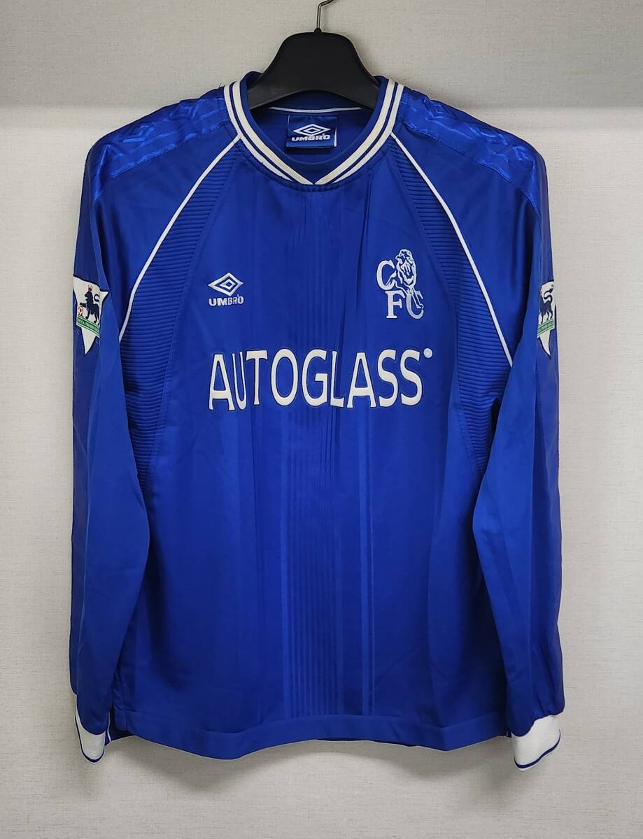 99-00 チェルシーCFC Chelsea(H)#8 グスタボ・ポジェ POYET UMBRO正規 プレミアリーグ仕様 M拍卖