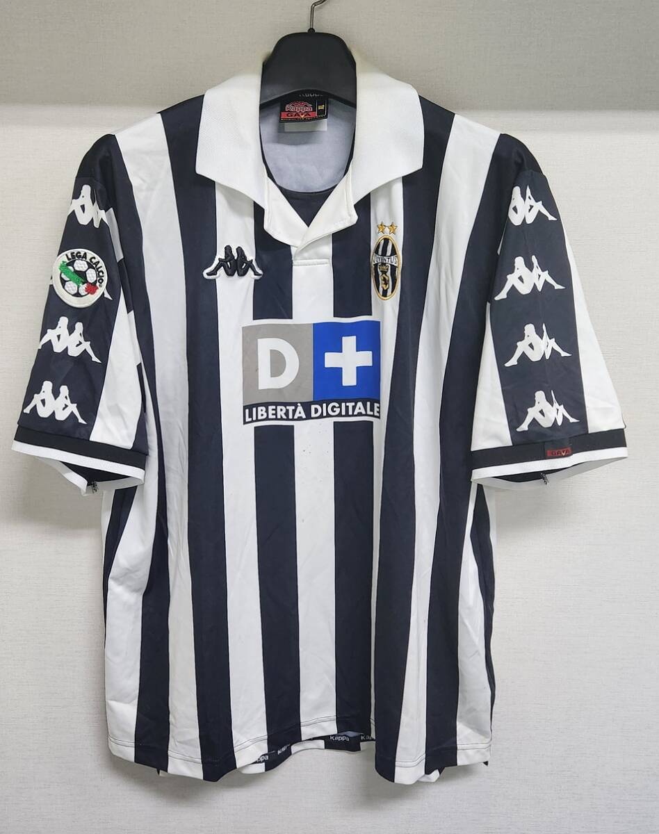 99-00ユベントス JUVENTUS(H)#3 ゾラン・ミルコヴィッチ MIRKOVIC 半袖 kappa正規 セリエA仕様 XL拍卖