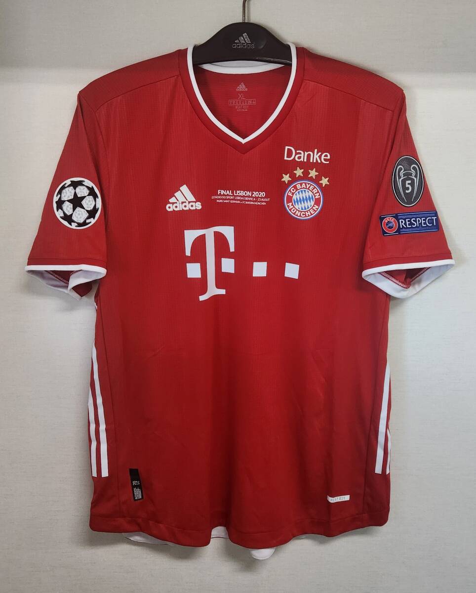 19-20 バイエルン ミュンヘン FCB(H)#9 レヴァンドフスキ 半袖 正規adidas UEFA CL Final仕様 M or L or XL拍卖