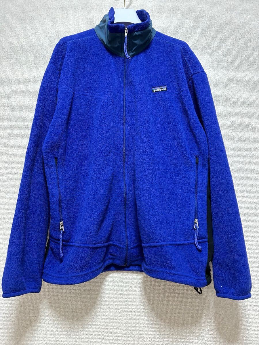 USA製 Patagonia R3 パタゴニア Regulator POLARTEC レギュレーター フリース ジャケット FA00 青 XL 00年製拍卖