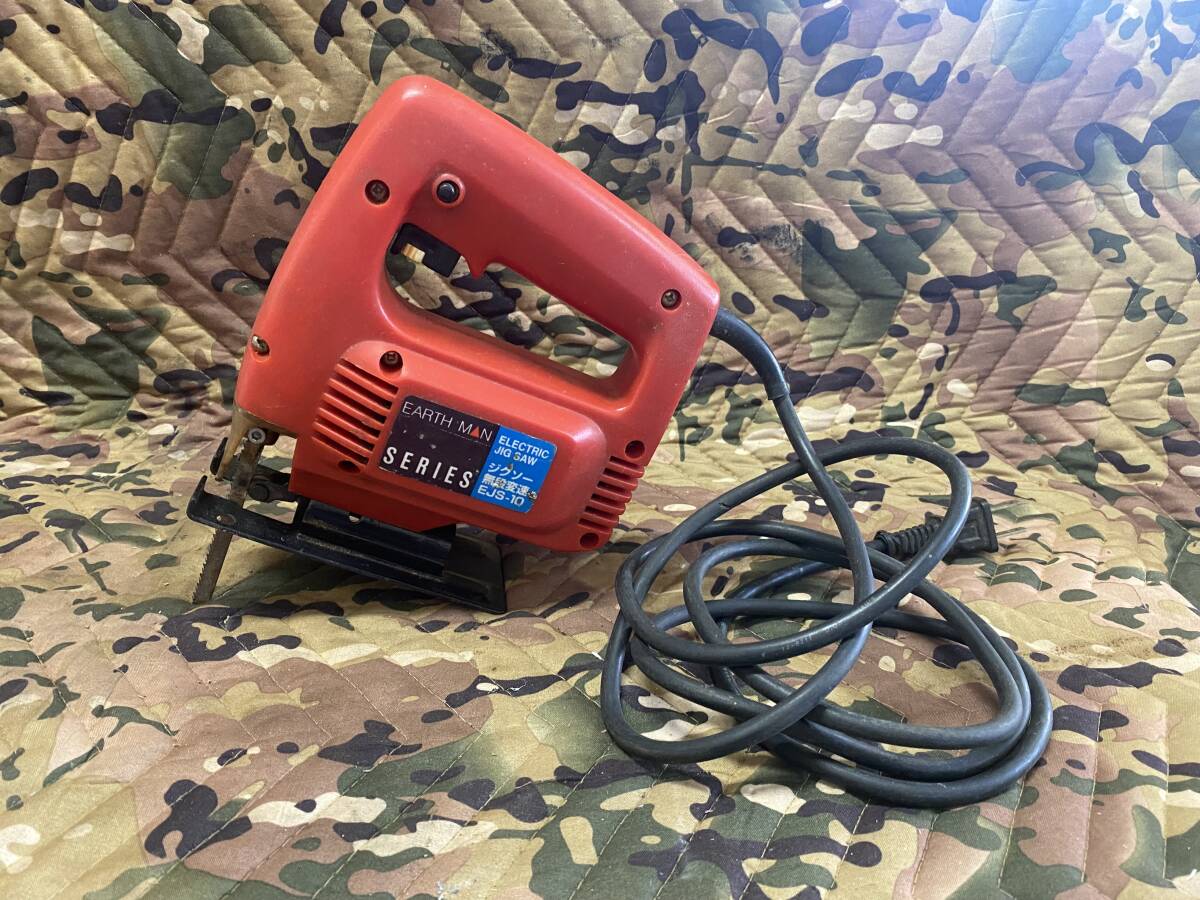 J5951 EARTHMAN アースマン ジグソー無段変速 EJS-10 電動工具 動作品拍卖