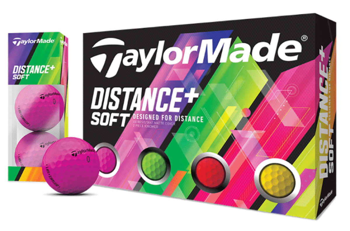 新品■テーラーメイド■2019.9■ディスタンス+ソフト■マルチカラー■2ダース■日本仕様■マットネオンカラー4色■拍卖