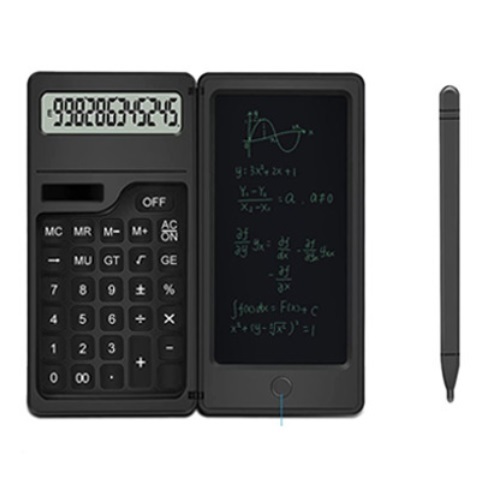 12桁 電卓 電子メモ 計算機 電子メモパッド 2in1 ソーラー ワンタッチ消去 オフィス 外出 ビジネス拍卖