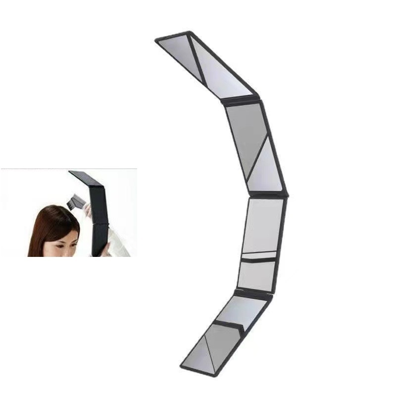 コンパクト 化粧鏡 4面 鏡ミラー スタンド対応 メイクミラー 鏡 卓上ミラー 頭頂部 襟足 dar-ori4mirror拍卖