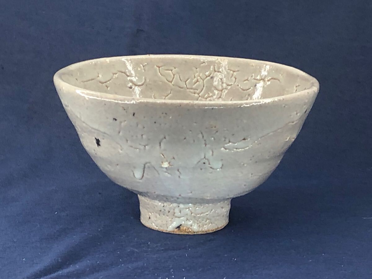 ◎唐津焼 井戸唐津 かいらぎ釉抹茶碗 C-80拍卖