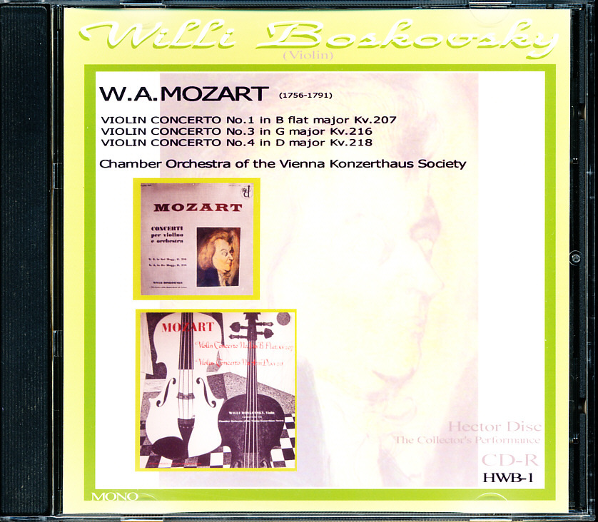 盤面良好 エクトール ヴィリー・ボスコフスキー/Willi Boskovsky - モーツァルト:ヴァイオリン協奏曲集 4枚同梱可能 l10n拍卖