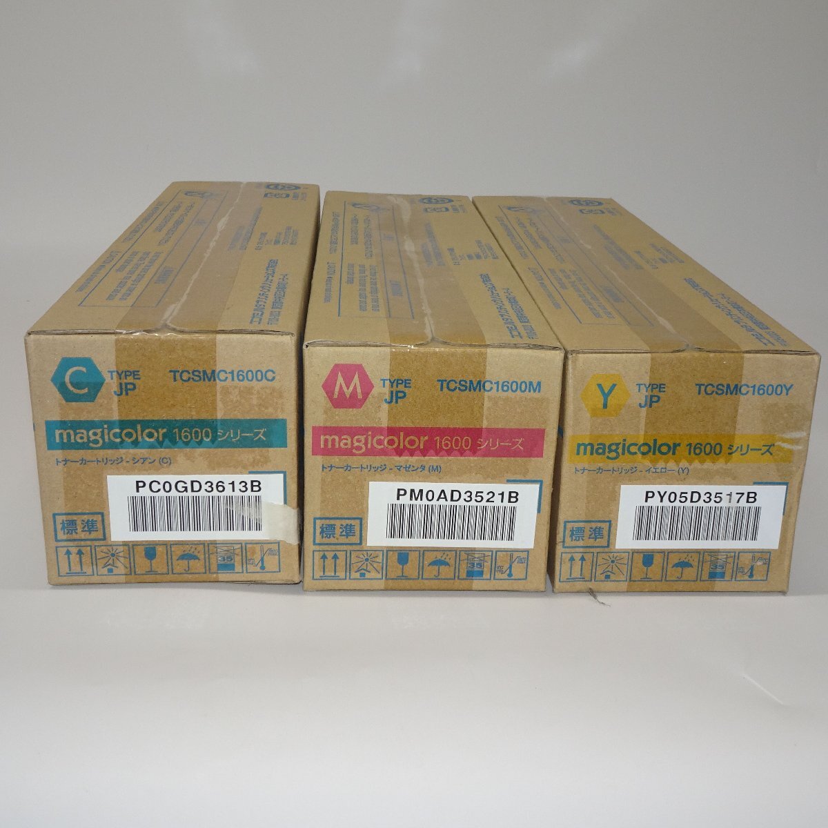 3色 純正 コニカミノルタ magicolor 1600 シリーズ TCSMC1600C/TCSMC1600M/TCSMC1600Y NO.6458拍卖