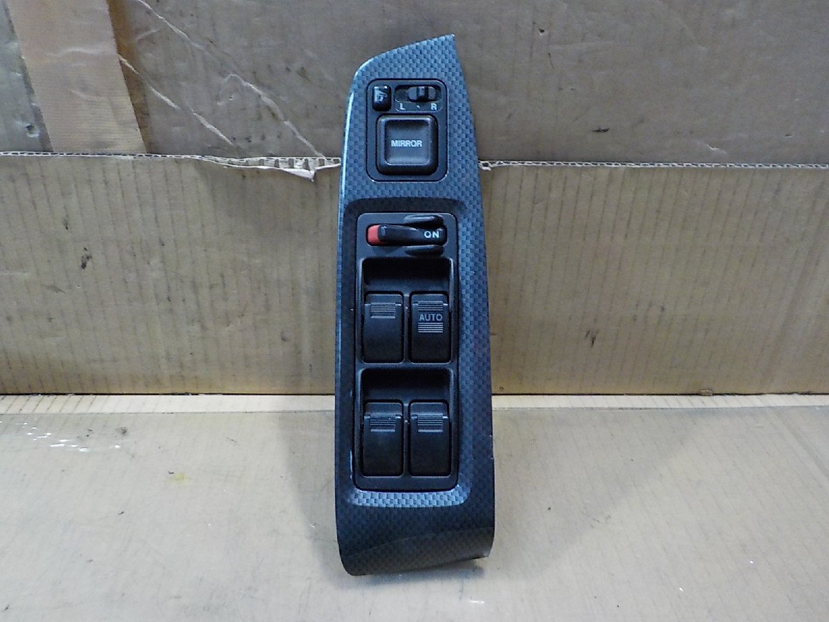 ★アコード CF6 パワーウインドウスイッチ 運転席 カーボン調 純正【送料込み】拍卖