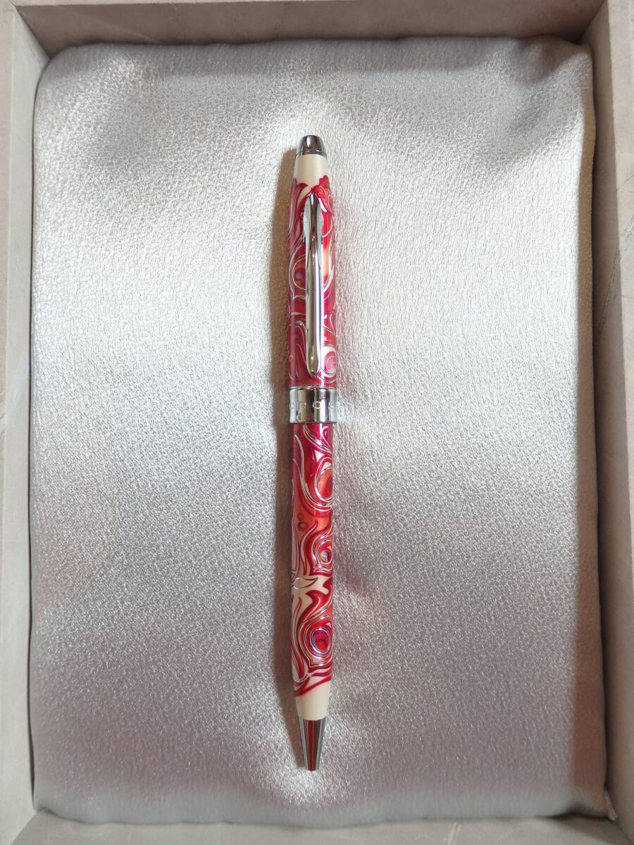 ◆【送料230円】【ほぼ未使用】クロス ツイスト式ボールペン レッド 拍卖