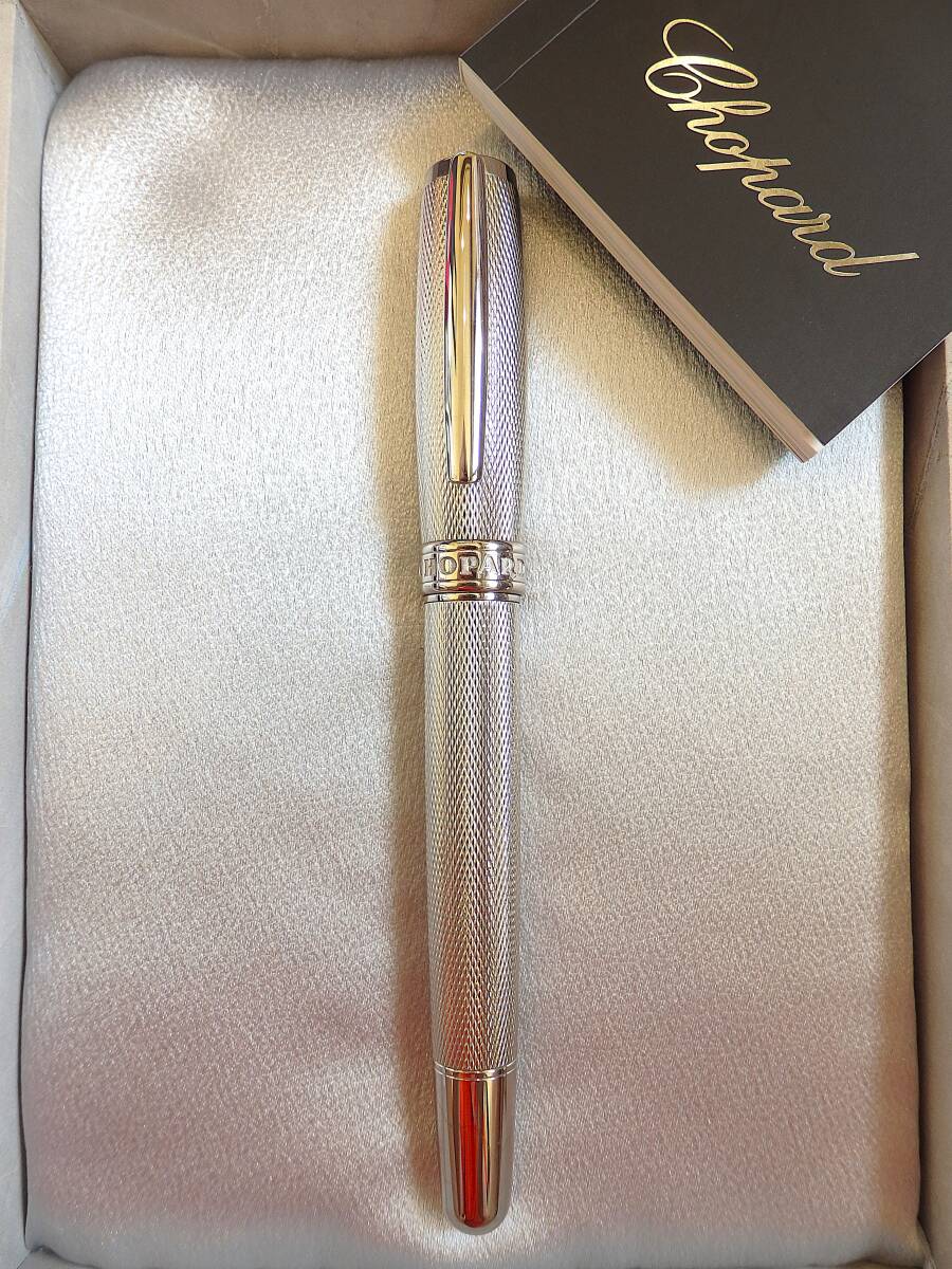 ◆【新品・未使用】Chopard ショパール パラディウム万年筆 ペン先:バイカラー 18K 750ソリッドゴールド M 拍卖