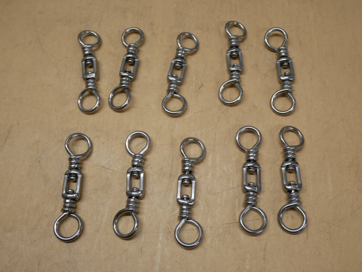 ステンレス よりもどし サルカン 深海釣り クエ 釣り用 10個セット 即決価格拍卖