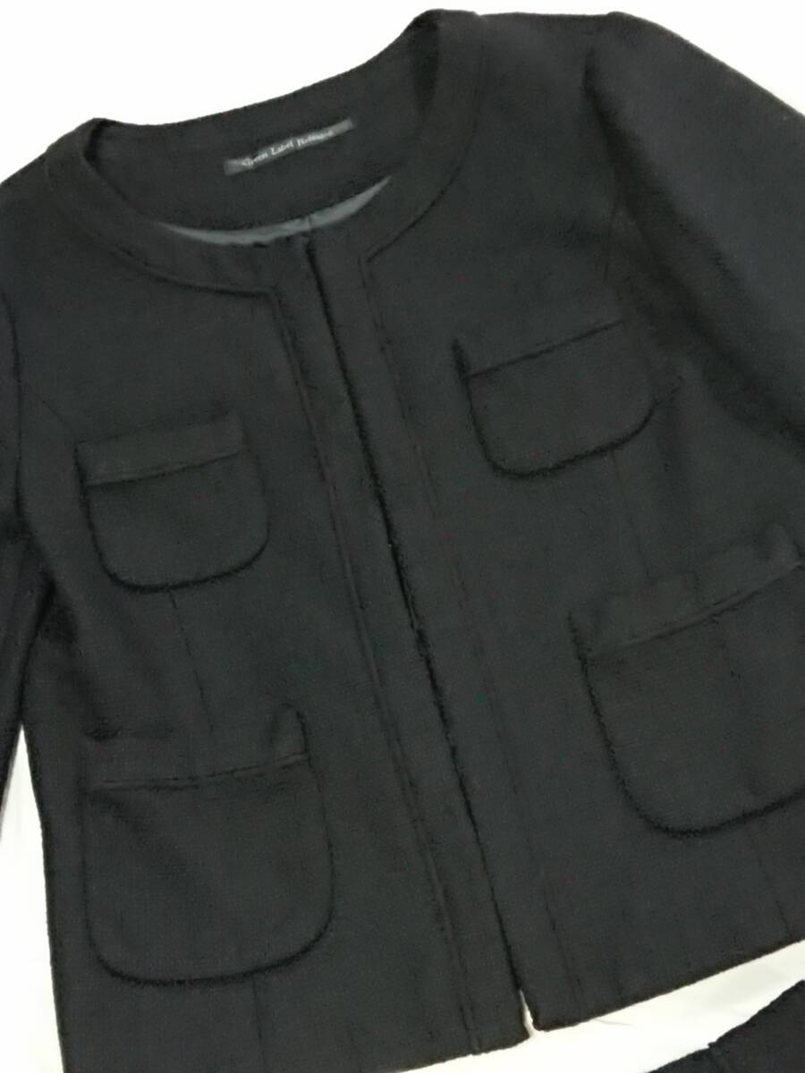 ◎Green Label Relaxing◆黒◆レディーススーツ◆ジャケット&スカート◆レディースM◆美品◆ユナイテッドアローズ拍卖