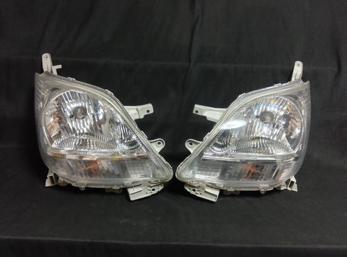4025 L175S/L185S ムーヴ ダイハツ ハロゲンヘッドライト左右セット 黄ばみ除去済み STANLEY P6708 レベライザー有 若干巣割れ有拍卖