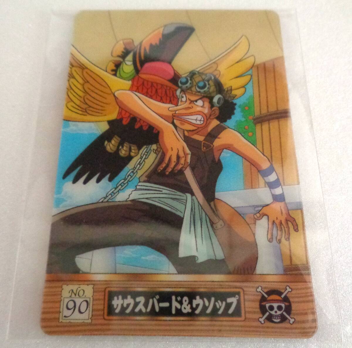 ONEPIECE グミカード NO.90 サウスバード&ウソップ 海賊王グミ プラスティックカード ワンピース拍卖