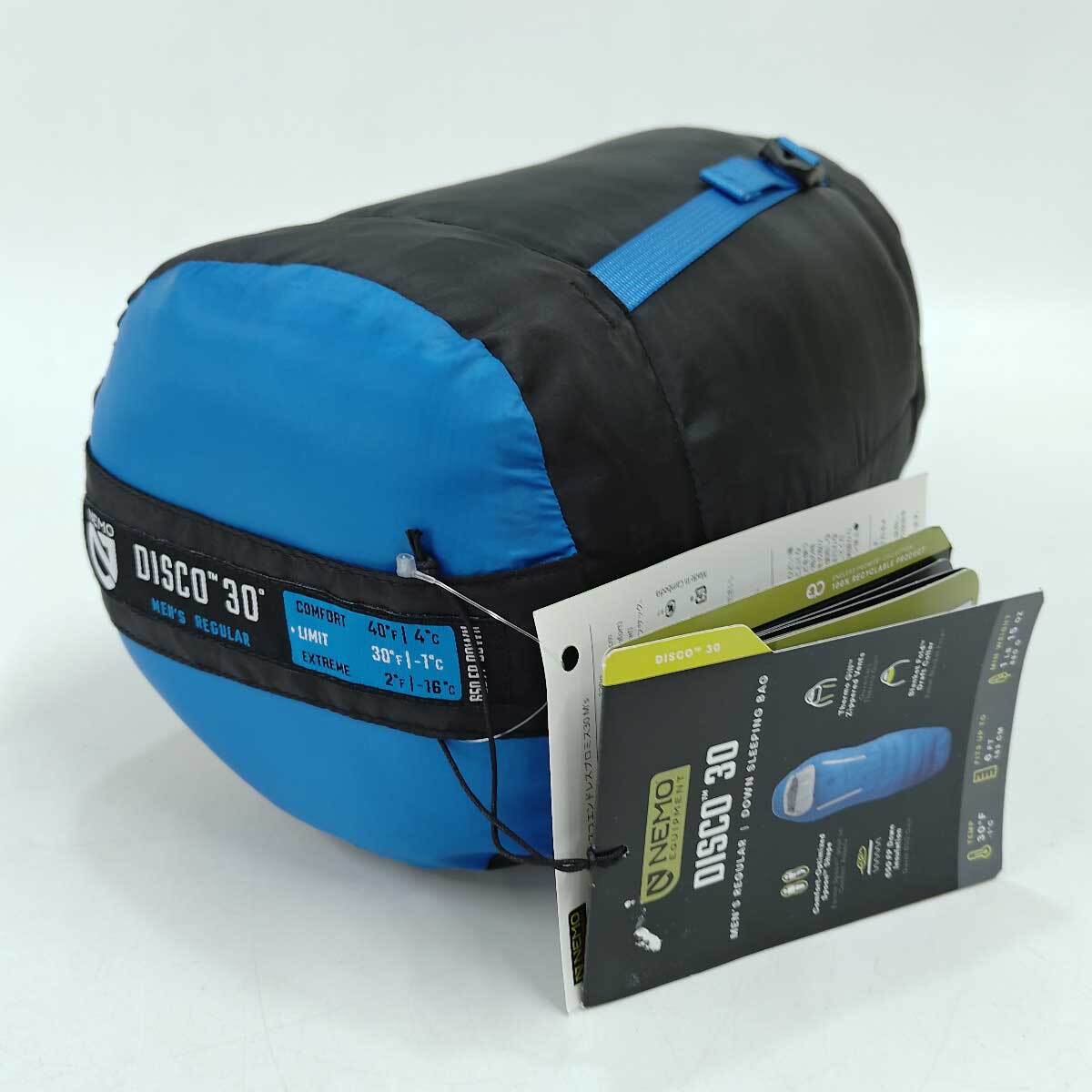 【中古・未使用品】ニーモ ディスコ EP 30 M's エンドレスプロミス チャイ NM-DSCEP-M30 メンズ NEMO ダウン マミー型シュラフ 寝袋拍卖