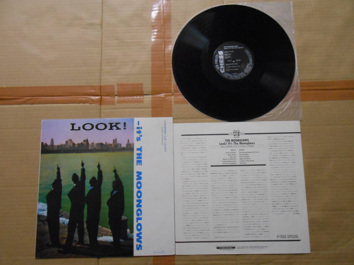 LP The Moonglows 「LOOK! IT’S … 」 国内盤 PLP-808 帯無し 美盤 ジャケットに薄いシミ 解説・歌詞に黄ばみと軽いシミ拍卖