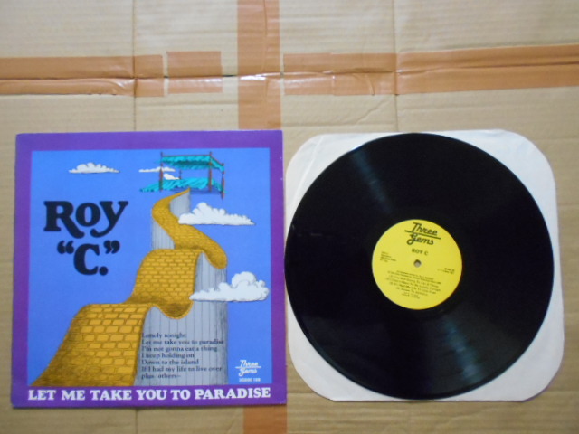 LP Roy C「LET ME TAKE YOU TO PARADISE」 輸入盤 3G000-106 美盤 ジャケットに爪痕と背・左下にシワと背に擦れと一部背文字消え拍卖