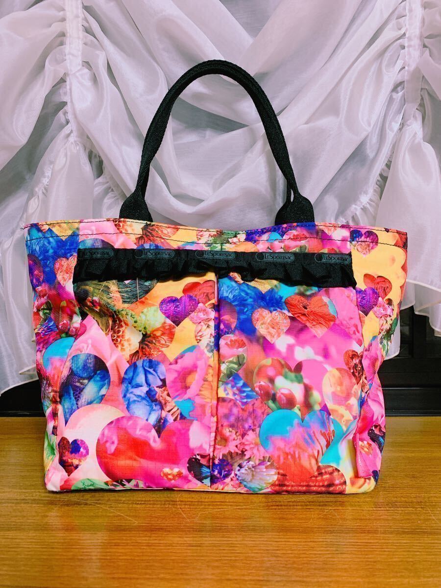 レスポートサック LeSportsac 蜷川実花 コラボ 限定 ニナデジ ハンドバッグ 鞄 ハワイ フラダンス 結婚式 発表会 リゾート パーティー ジム拍卖