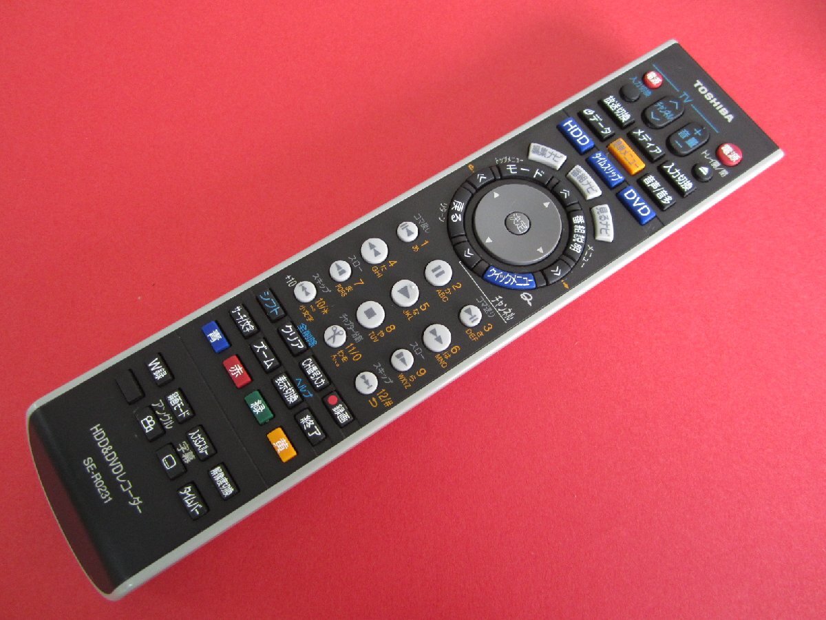 HRW-5■東芝 (RD-XD92D RD-XD72D用) HDD・DVDレコーダリモコン SE-R0231 動作保証拍卖