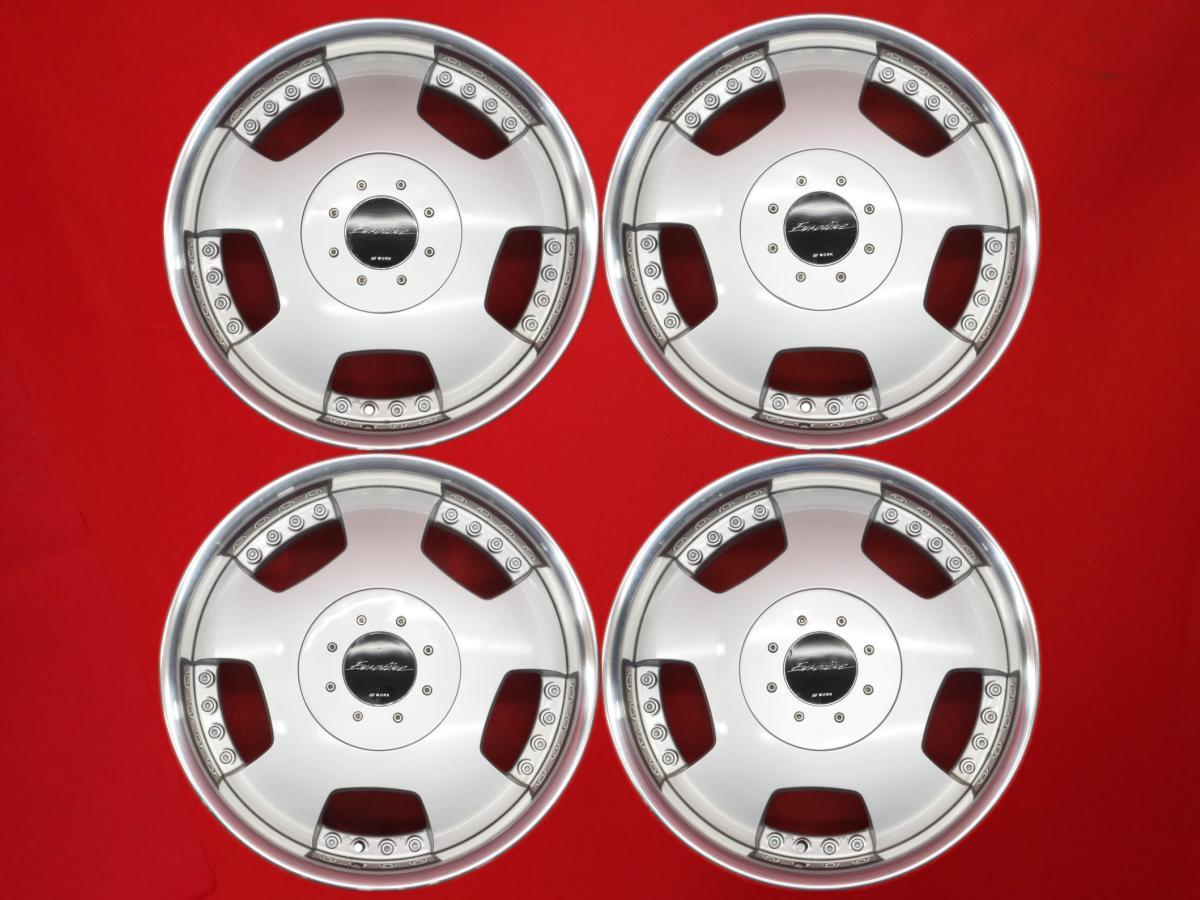 リム深60mm WORK ワーク Euroline ユーロライン DH SUV 中古ホイール 4本 8J 18インチ PCD139.7 6穴 +20 ハブ108 ハイエース200系 aa18拍卖