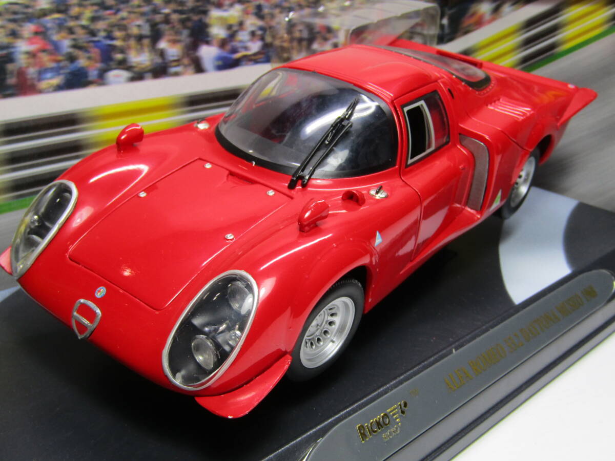 Alfa Romeo Tipo Daytona 24Hrs 1/18 アルファロメオ デイトナ 33.2 ティーポ ロードカーバージョン 四つ葉 クアドリフォリオ ビショーネ拍卖