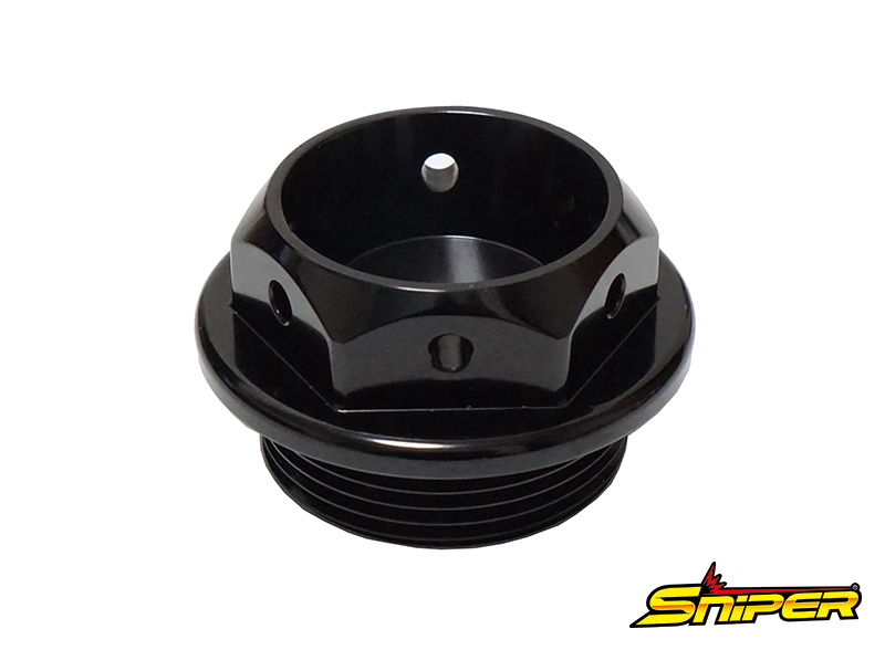 カワサキ スズキ アルミ製 オイルフィラーキャップ 黒 M30 x P1.5 汎用 SNIPER スナイパー SP0138BK拍卖