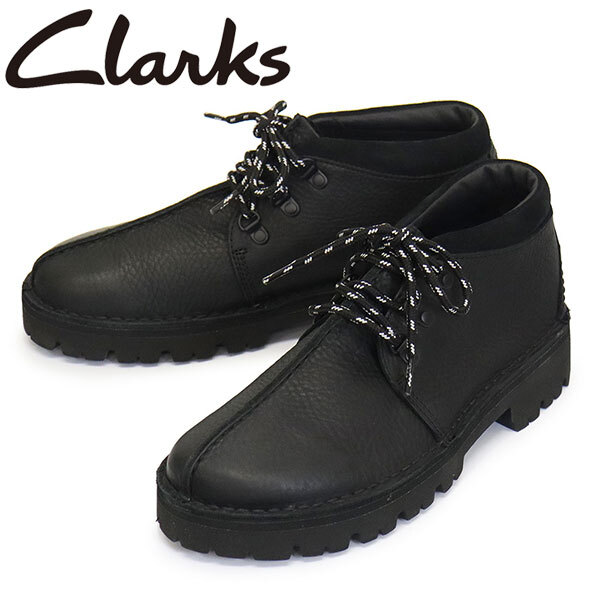 Clarks (クラークス) 26179321 Trek Hike トレックハイク メンズシューズ Black Leather CL125UK8-約26.0cm拍卖