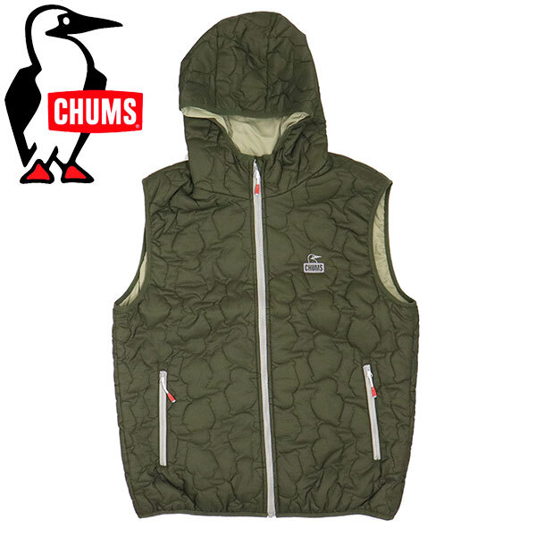 CHUMS (チャムス) CH04-1416 Booby Stitch Padded Vest ブービーステッチパテッドベスト CMS158 M032Olive XL拍卖