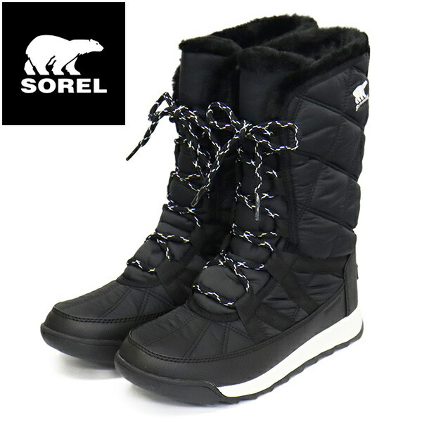 SOREL (ソレル) WMS NL5163 ウィットニー2プラス トールレース ウォータープルーフ レディースブーツ 010BLACK SRL133 US6.5-約23.5cm拍卖