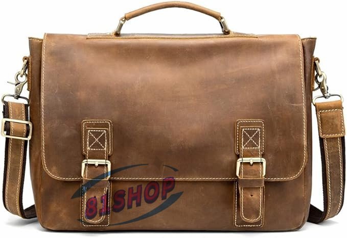 「81SHOP」 天 然 牛革 ビジネスバッグ メンズ 2WAY 手提げ・ショルダーバッグ 天然 本革 A4 15.6インチpc収納可大容量 旅行 出張用 通勤拍卖