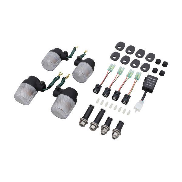 Z900RS-CAFE(2018-2021) 用 スーパーバイクタイプ ウインカーKIT ブラックボディ/クリアーレンズ|ポッシュフェイス/POSH拍卖