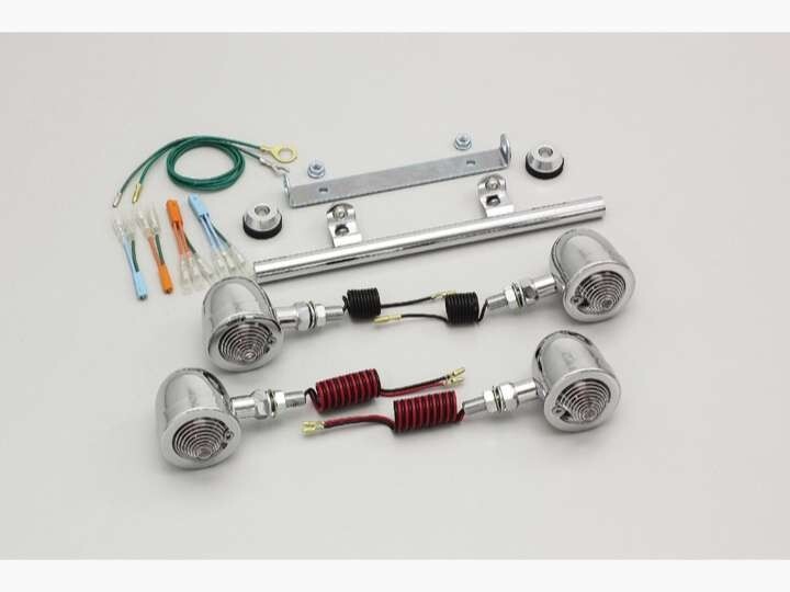 シャドウ400(07-08/NC34-4000001以降)用 ブレットウインカーキット・ステムマウント(クリアレンズ) |ハリケーン拍卖