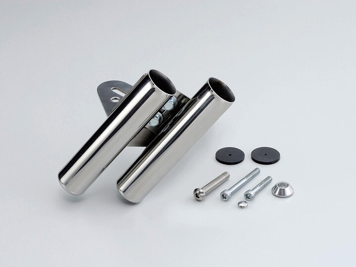 エプシロン250/EPSILON250(02-06/CJ42/CJ43B)用 ロッドホルダー(タイプ5/ビッグスクーター/ステンポリッシュ)|ハリケーン拍卖