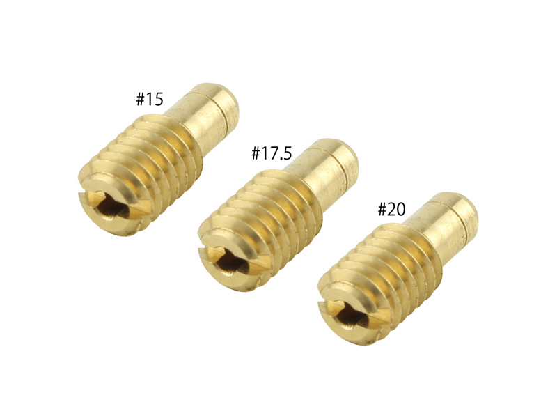 VM20/VM26キャブレター用 パイロットジェットSET ミクニ(4X9.5) #15#17.5#20(各1×3個SET)|ポッシュフェイス/POSH拍卖