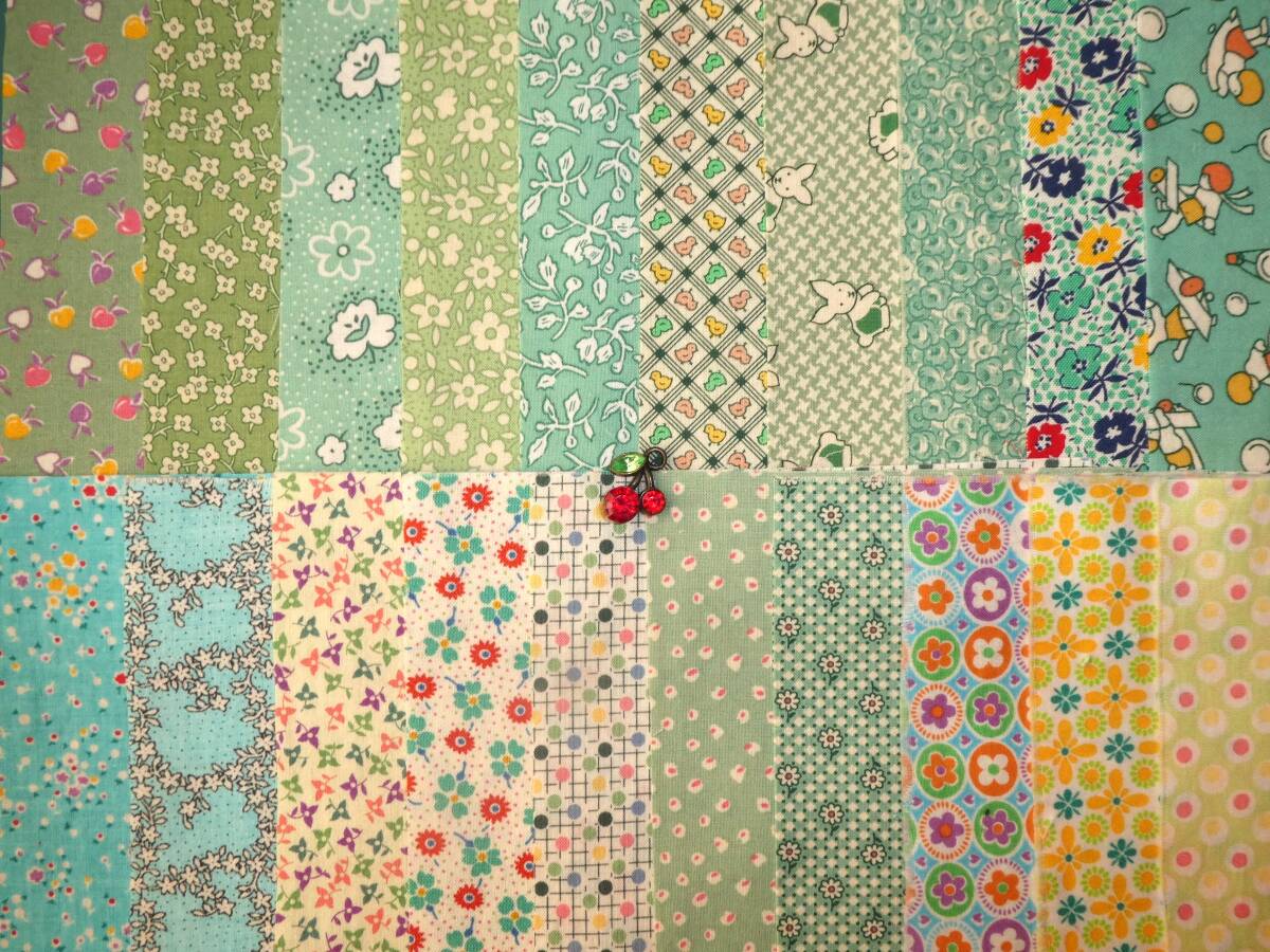 即決★usa30’sグリーンセット★レトロ復刻フラワーフィードサックアニマル拍卖