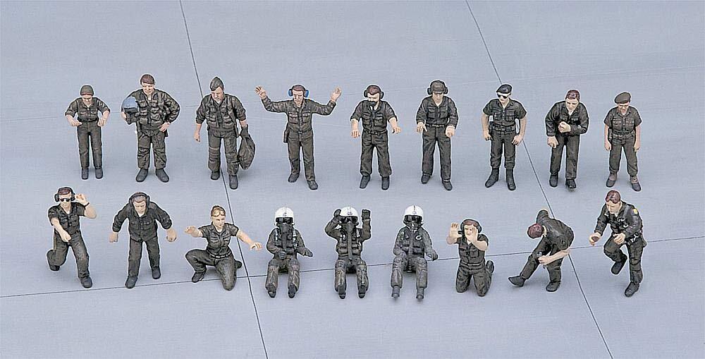 【中古】ハセガワ 1/48 アメリカ空軍 パイロット/グランドクル- セット B #X48-5拍卖