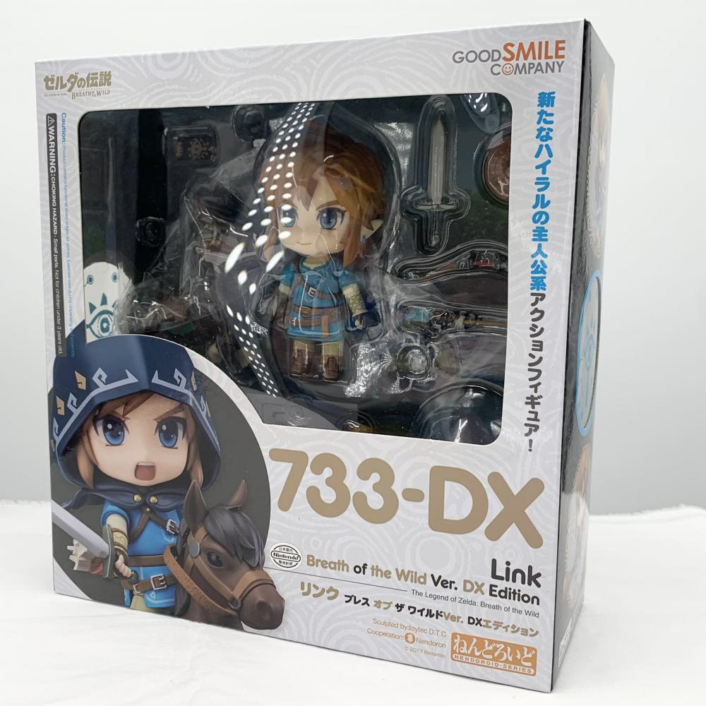 【中古】開封 グッドスマイルカンパニー ゼルダの伝説 ねんどろいど 733-DX リンク ブレス オブ ザ ワイルドVer. DXエディション拍卖