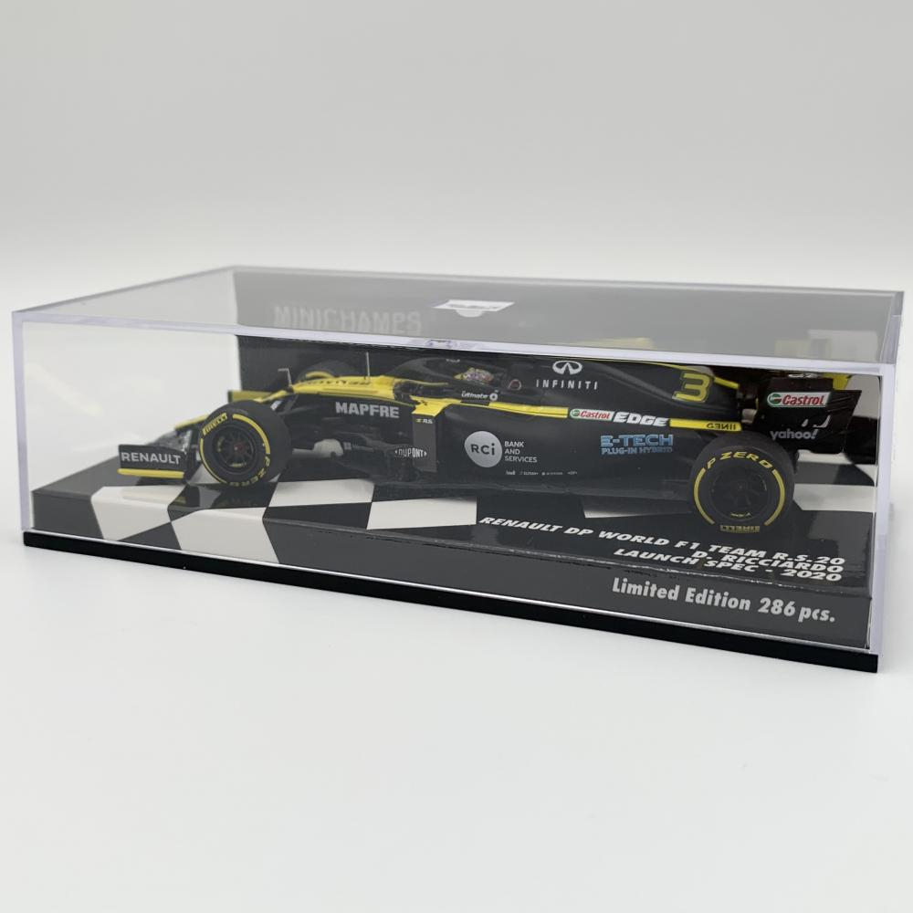 【中古】開封 ミニチャンプス 1/43 ルノー DP ワールド F1 チーム R.S.20 ダニエル・リチャルド 2020 シーズン ローンチ エディション拍卖