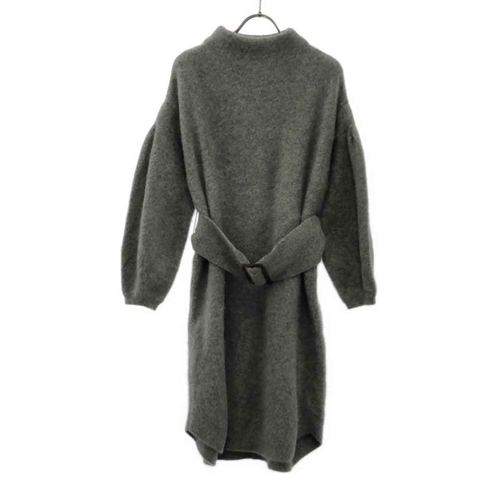 スナイデル 長袖 ニット ワンピース F グレー SNIDEL SWNO195008 レディース拍卖