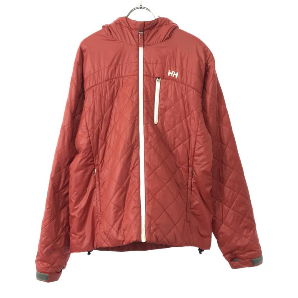 ヘリーハンセン キルティングジャケット M レッド HELLY HANSEN 中綿 メンズ拍卖
