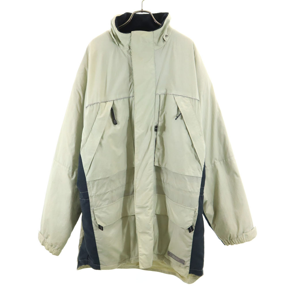 オールドネイビー オールド 中綿ジャケット L ベージュ OLD NAVY 裏フリース メンズ拍卖