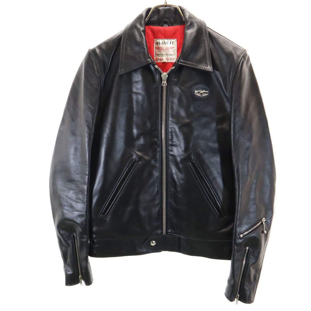 ルイスレザー イングランド製 ドミネーター ライダースジャケット 34 ブラック Lewis Leathers メンズ拍卖