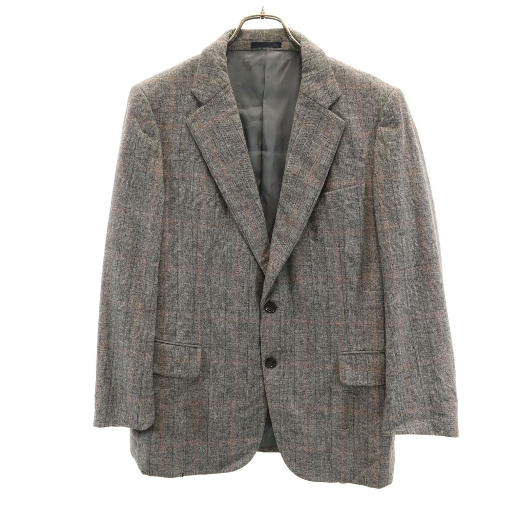 バーバリーズ 90s オールド グレンチェック テーラードジャケット AB4 グレー Burberrys ブレザー メンズ拍卖
