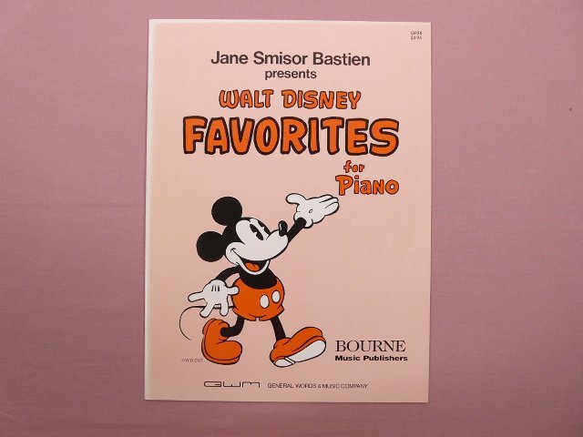 ★洋書 『 Jane Smisor Bastien Presents Walt Disney Favorites for Piano 』拍卖
