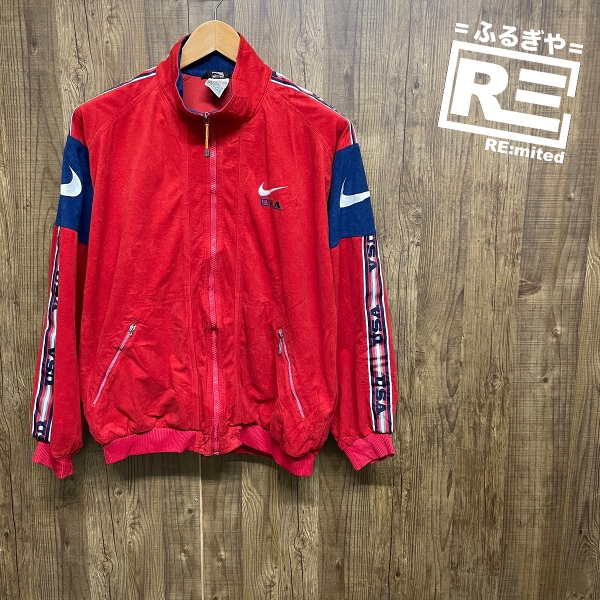 古着 M NIKE ナイキ トラックジャケット ブルゾン 3485拍卖