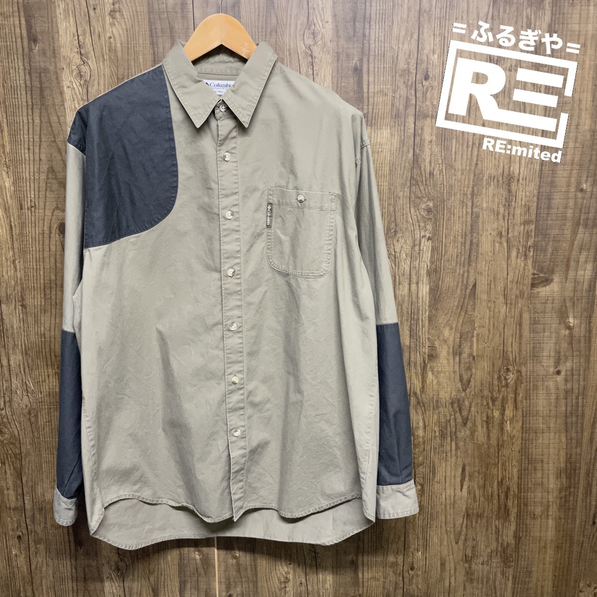 古着 L Columbia コロンビア 長袖シャツ 3316拍卖