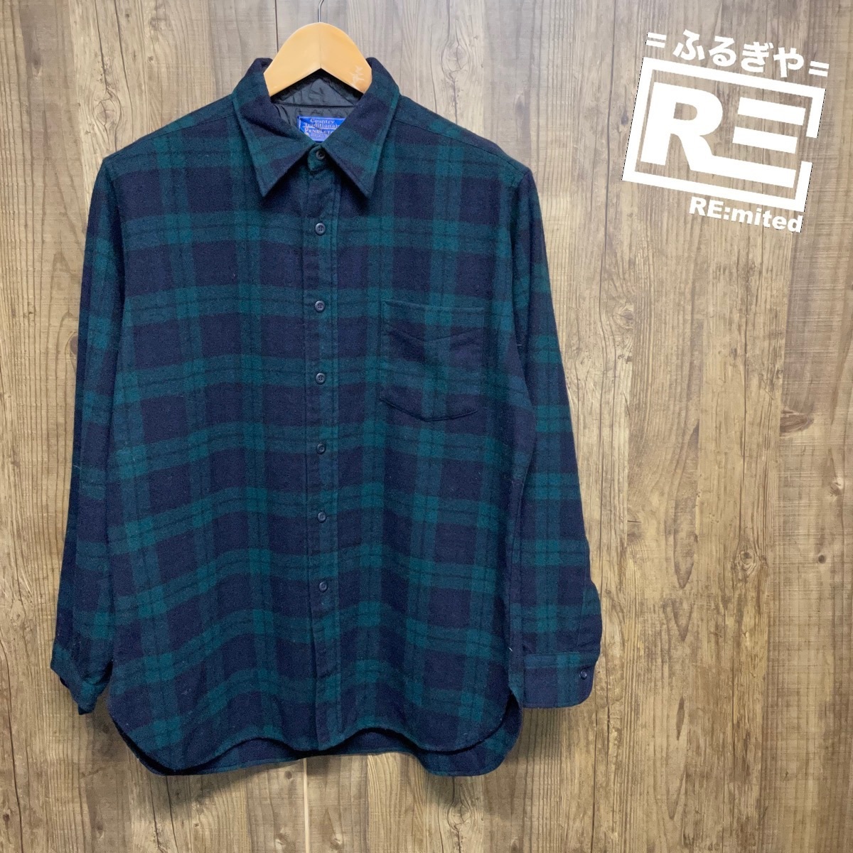 古着 L PENDLETON ペンドルトン チェックシャツ 3352拍卖