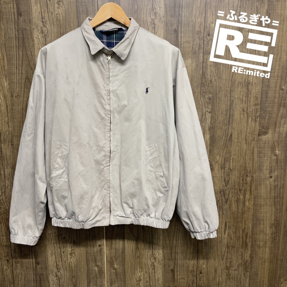古着 XL POLO RALPH LAUREN ポロラルフローレン スウィングトップ ブルゾン 3208拍卖
