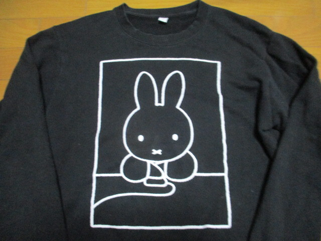 グラニフ ミッフィー コラボ トレーナー Mサイズ 黒 シンプル miffy スウェット拍卖